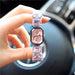 Rectangular Gemstone Bracelet Watch with Soft Crystals - Purple