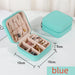 Luxe Petite Jewelry Travel Case for Delicate Treasures - Sky Blue