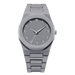 Minimalist Quartz Wristwatch with Plastic Case - Grey
