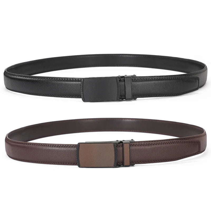 Belt Split Leather with Automatic Buckle Ratchet