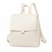 Backpack with Clean Lines for Daily Wear and Travel - White