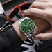 Wristwatch with Date Luminous Hands - Colour 1