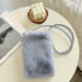 Shoulder Bag with Flap Closure Large Capacity - Grey