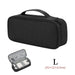 Travel Cable Organizer Bag for Electronics and Cables - Black L
