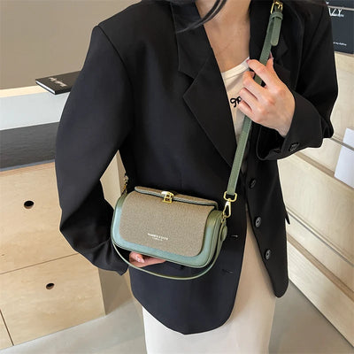 Boxy Mini Crossbody Bag With Hasp Closure in Pure Style