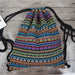 Backpack Drawstring Ethnic Pattern Bag Boho Chic - No V12