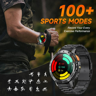 AMOLED Smart Watch with Fitness Tracker Bluetooth