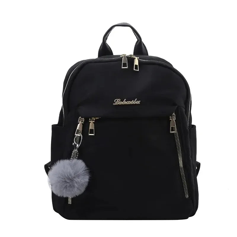 Backpack Harajuku Style Front Zippered Compartment