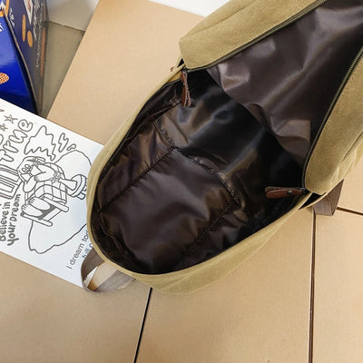 Classic Backpack with Front Pocket And Top Handle