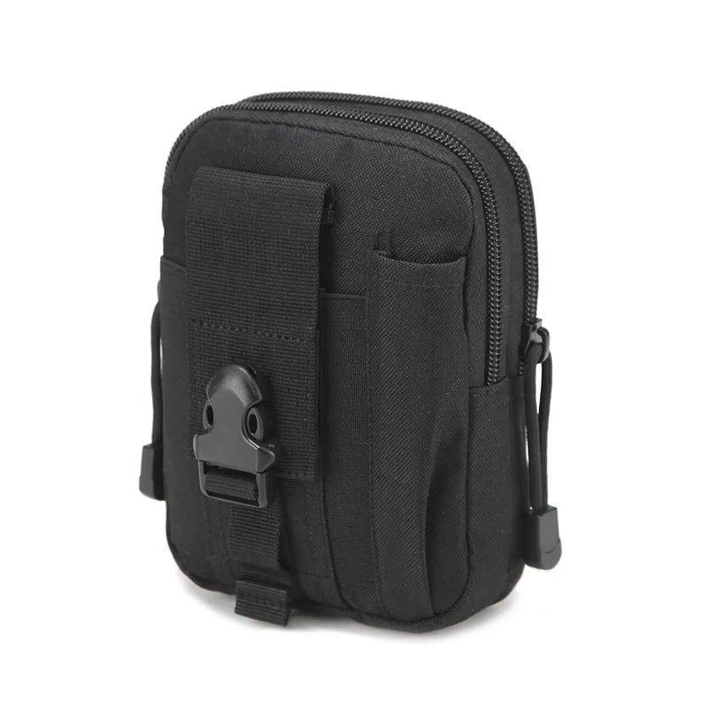 Waist Pack with Geometric Pattern and Box Shape