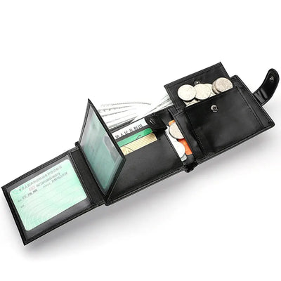 Aurora Elite Compact Wallet With Zipper Coin Pocket