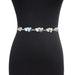 Corset Belt with Rhinestone Buckle Wide Design - Colour Thirteen