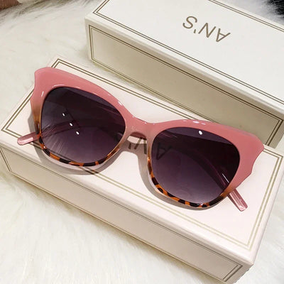 Cat Eye Sunglasses UV400 Mirror Lenses Classic