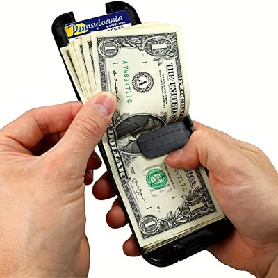 Minimalist Wallet With Card Clip Pocket Secure Compact - WO2MEN