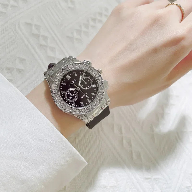Quartz Chronograph Watch for Women Stop Watch