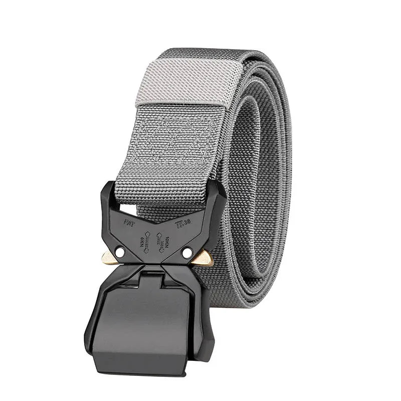 Tactical Belt Quick Release Buckle Elastic Stretch