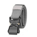 Tactical Belt Quick Release Buckle Elastic Stretch - Grey