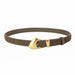 Belt Vintage Style with Gold Buckle - Green