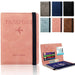 Passport Card Organizer With RFID Shielding Wallet Plus - Pink