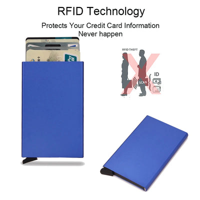 Slim RFID Card Holder With Pop Up Cards Design Premium - WO2MEN