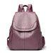 Backpack with Laptop Interlayer and Rain Cover - Purple
