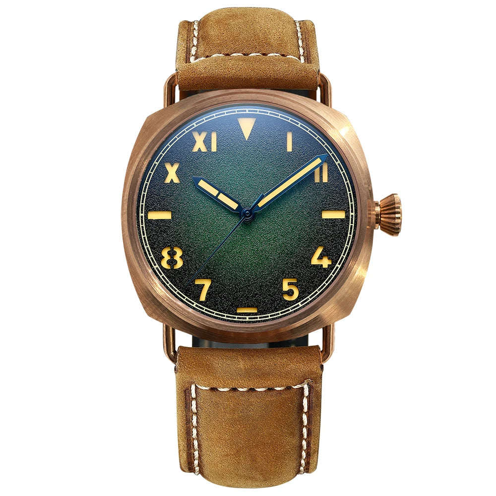 Mechanical Wristwatch Diver with Luminous Dial - GR/ZP