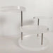 Three Tier Circular Jewelry Display Stand for Rings - Transparent
