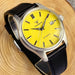 Automatic Wristwatch with Date Water Resistant - Yellow