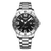 Men's Stainless Steel Wristwatch with Date Window - C