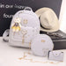 Backpack With Heart Charm and Tassel Decor Korean Style - Grey