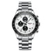 Stainless Steel Chronograph Watch Tachymeter Bezel - C