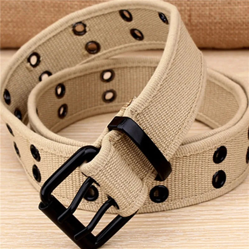 Belt with Grommet Eyelets And Adjustable Buckle