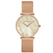 Elegant Watch with Numberless Dial And Mesh Bracelet - Zeyewff