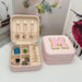 Initial Letter Jewelry Storage Box Travel Organizer - M