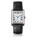 Classic Square Case Leather Strap Quartz Watch - B