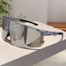 GM LUMIAS Oversized Sports Sunglasses Rimless Mirror - SV