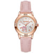 Cartoon Charm Dial Watch with Crystal Hearts Decorative - Pink
