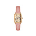 Retro Square Dial Wristwatch With Roman Numerals Grace - Pink