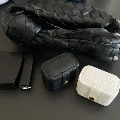 Jewelry Box Organizer Mini Travel Case for Rings Set - WO2MEN