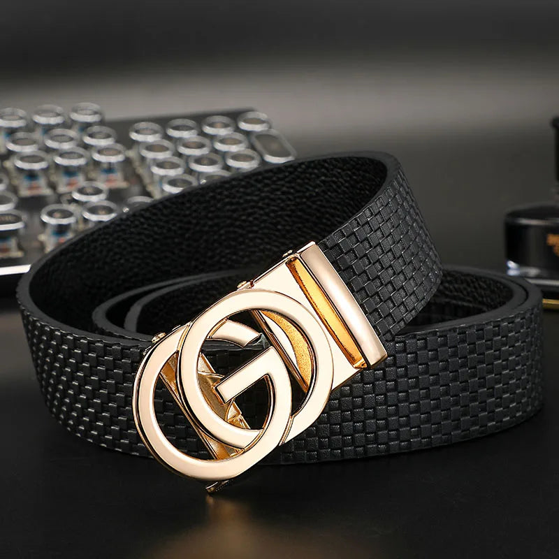 Belt with Double Ring Buckle and Minimal Design