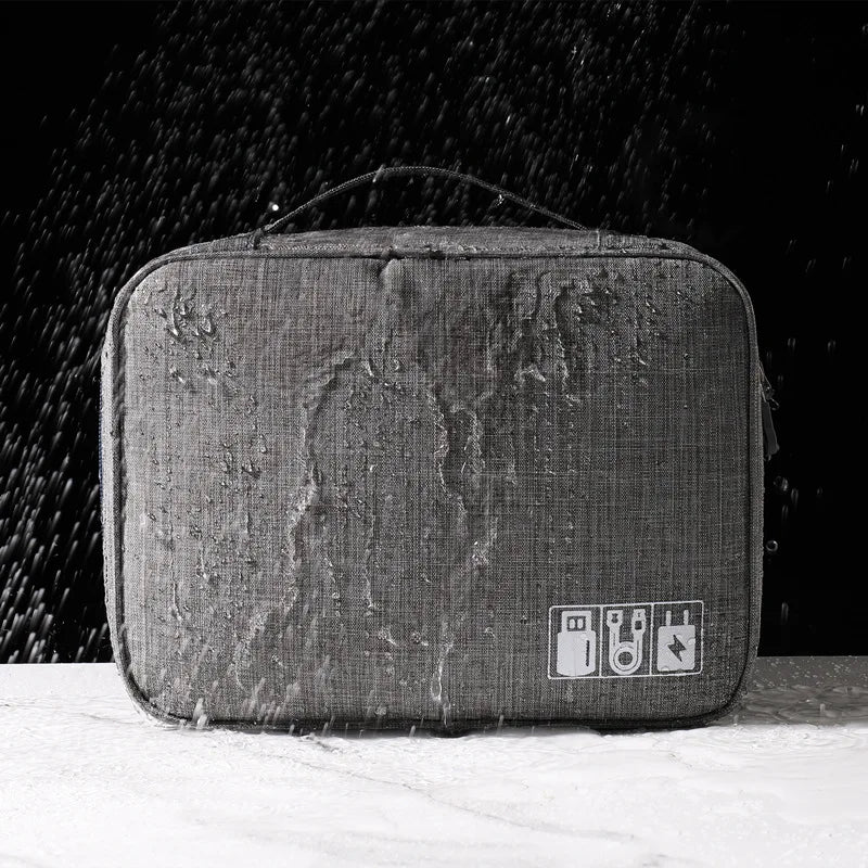 Compact Cable Organizer Bag for Travel On the Go Daily