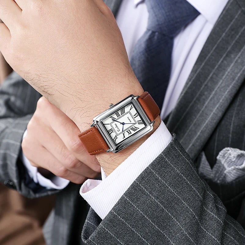 Timeless Rectangular Dial Timepiece For Everyday Wear