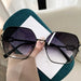 Sunglasses Square Oversized Frame Gradient Lenses - Gradient Grey