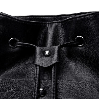 Backpack with Front Buckle Strap And Multiple Pockets