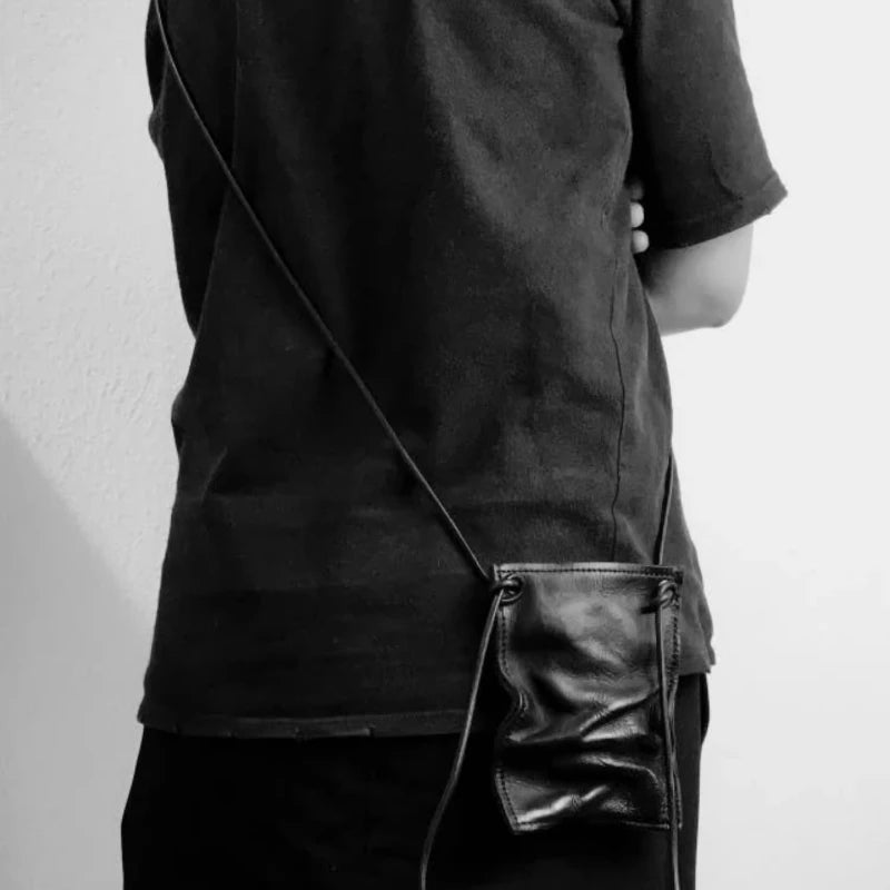 Mini Cellphone Bag Crossbody Pleated Punk Style