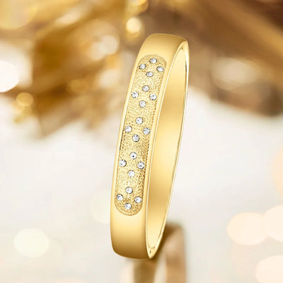 Elegance Quartz Watch With Diamond Dial And Bracelet