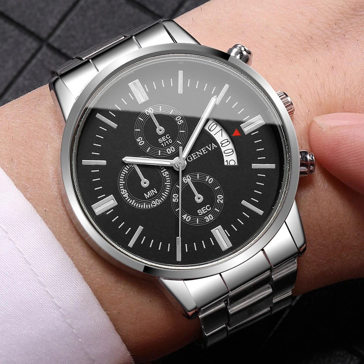 Wristwatch with Chronograph Sub Dials and Date