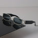 Rectangle Sunglasses with Mirror Lenses for Adults - Silver Grey