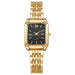 Light Luxury Women Quartz Square Dial Wristwatch - Black