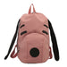 Backpack with Cute Animal Face Design for Everyday Use - Pink